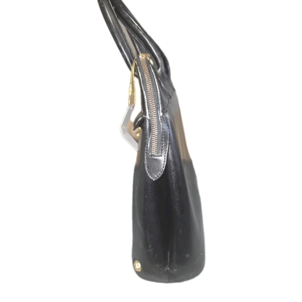 Salvatore Ferragamo Black Leather 